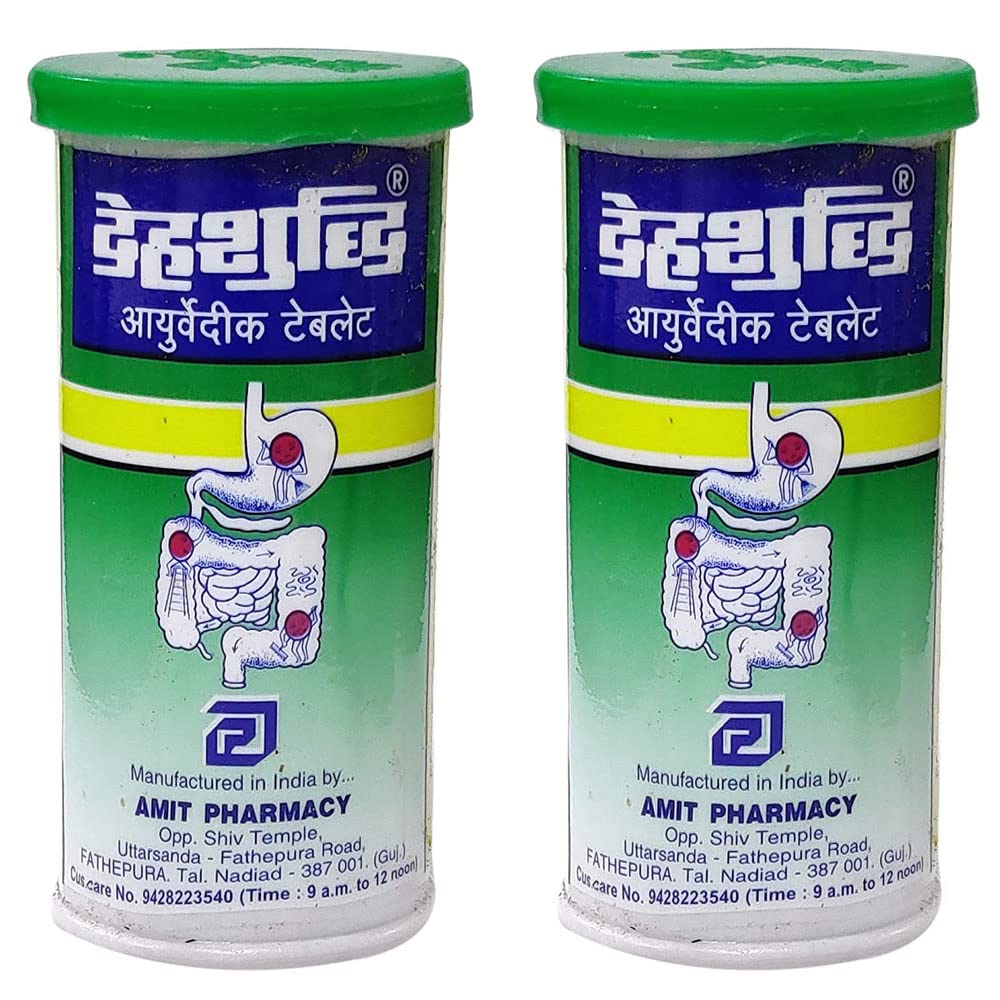 HerbalDeal Dehsuddhi Digest - Pack of 2 - Daily Digestive Formula - Ayurvedic Extract - Super Potent Extracts of Haritaki & Ginger + Nurturing Digestion Formula - 60 Tablets