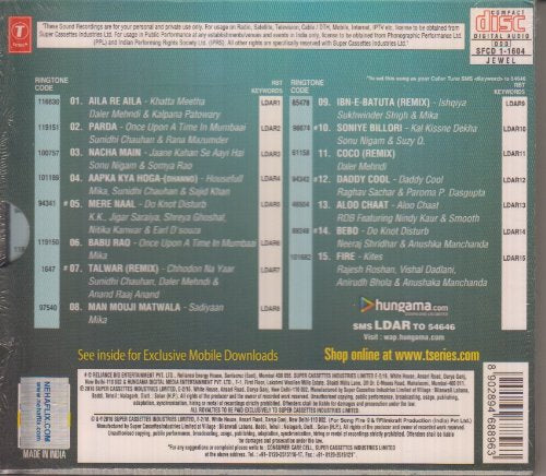 Let's Dance Aila Re: 15 Bollywood Remixes [Audio CD] Daler Mehndi, Sunidhi Chauhan
