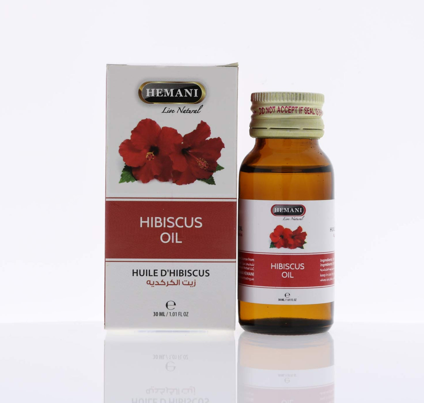 Hemani Hibiscus 100% Natural Cold Pressed Halal Essential Oil - 30ml