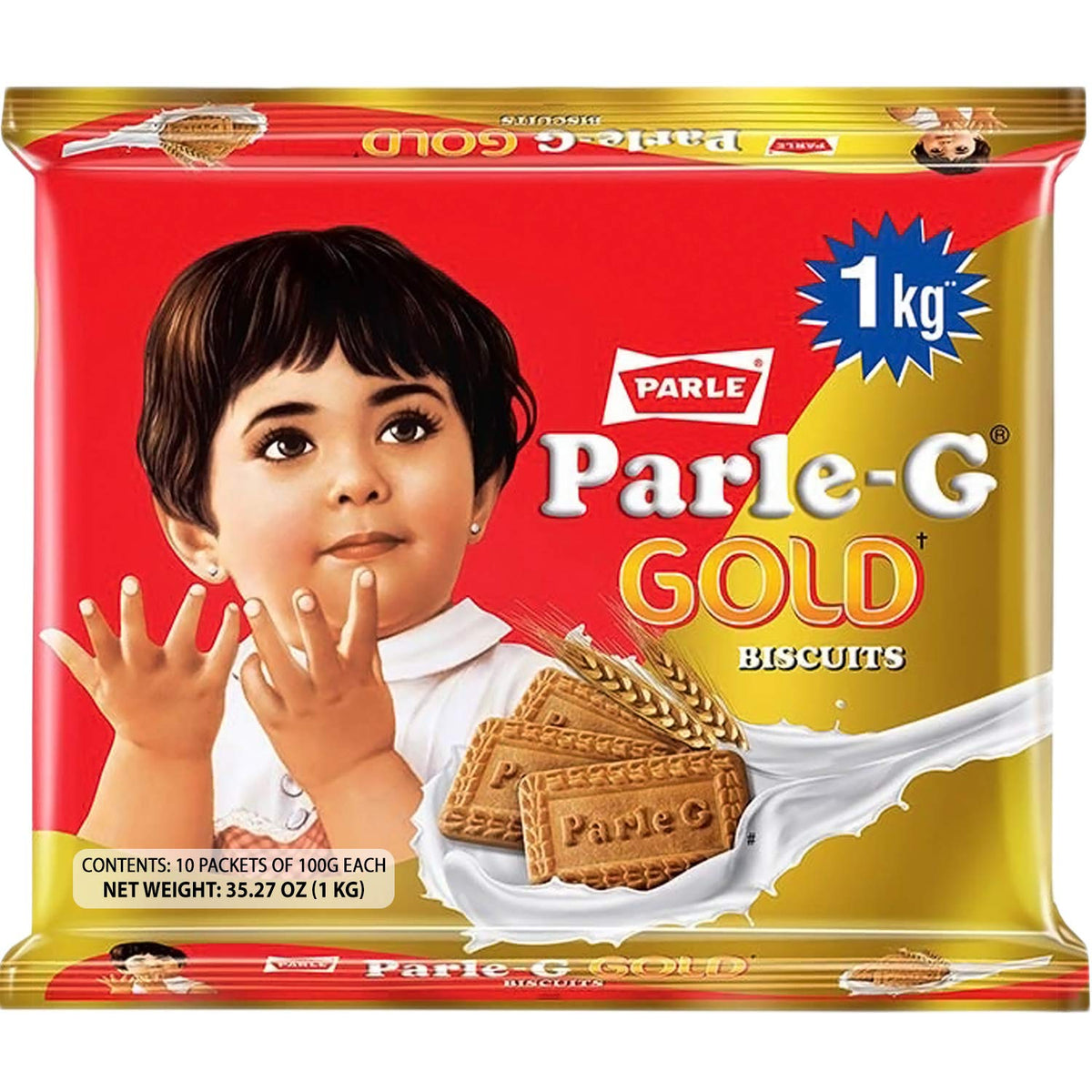 Parle-G Gold Cookies 1 kg. - Snacks & Savory