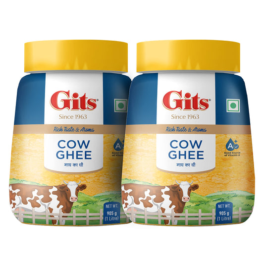 Gits Pure Cow Ghee Jar (2x1L Each)