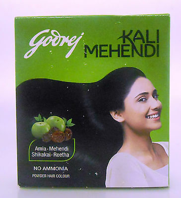 Godrej Kali Mehndi Black Henna Amla Shikakaii  8 Sachet - Mahaekart LLC